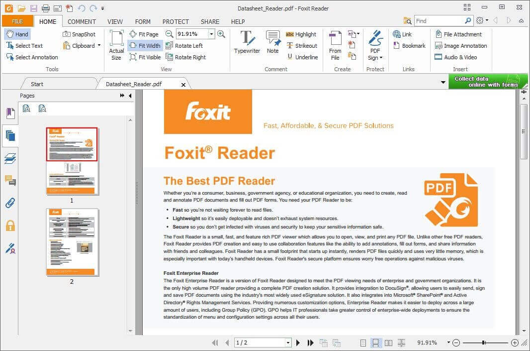 foxit reader screenshot